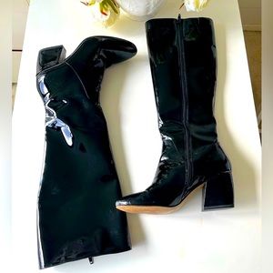 Botkier patent leather knee boots Black Sz 9
